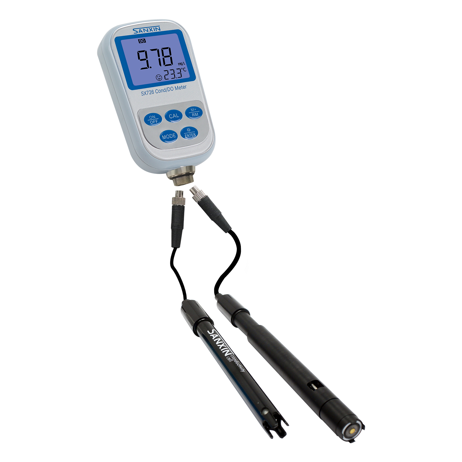 上海三信便攜式雙參數測量儀電導率/溶解氧儀SX726